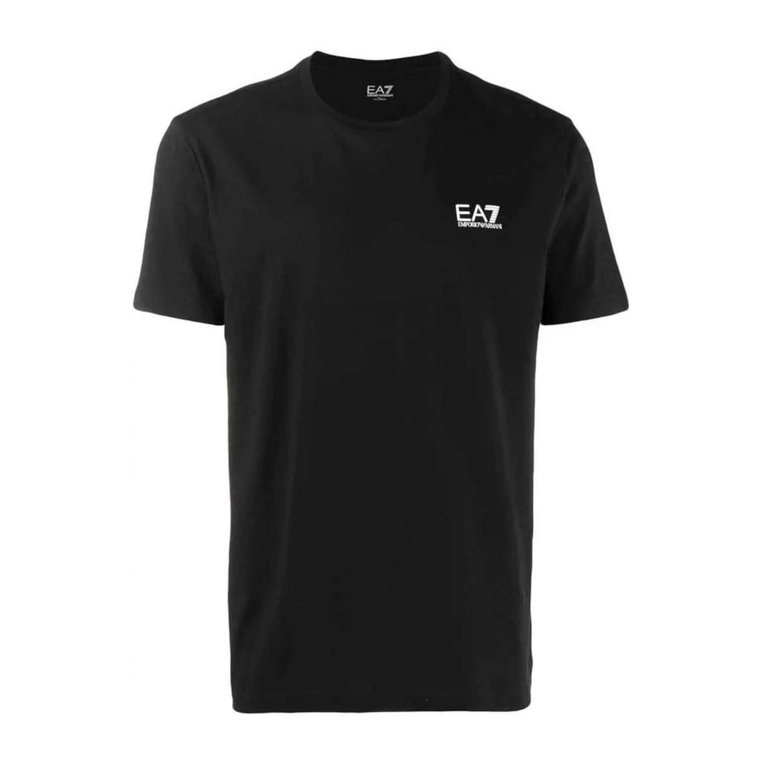 Klasyczny męski T-shirt z logo Emporio Armani EA7