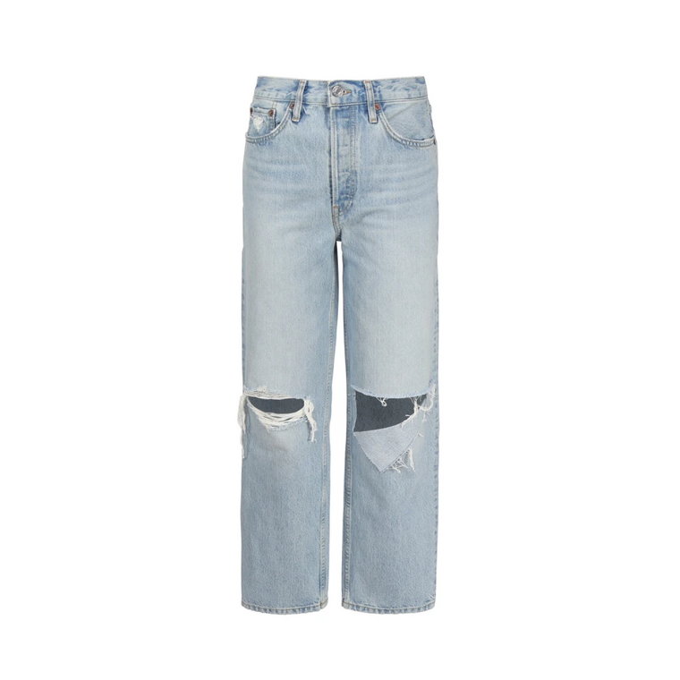 Indigo Ripped Loose-fit Jeans Re/Done