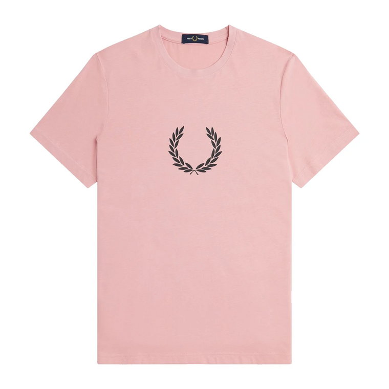 Laurel Wreath Pink Chalk Tee Fred Perry