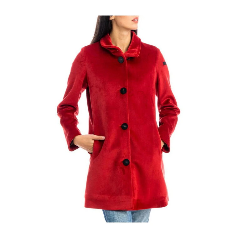 Elegancki Czerwony Płaszcz dla Kobiet RRD