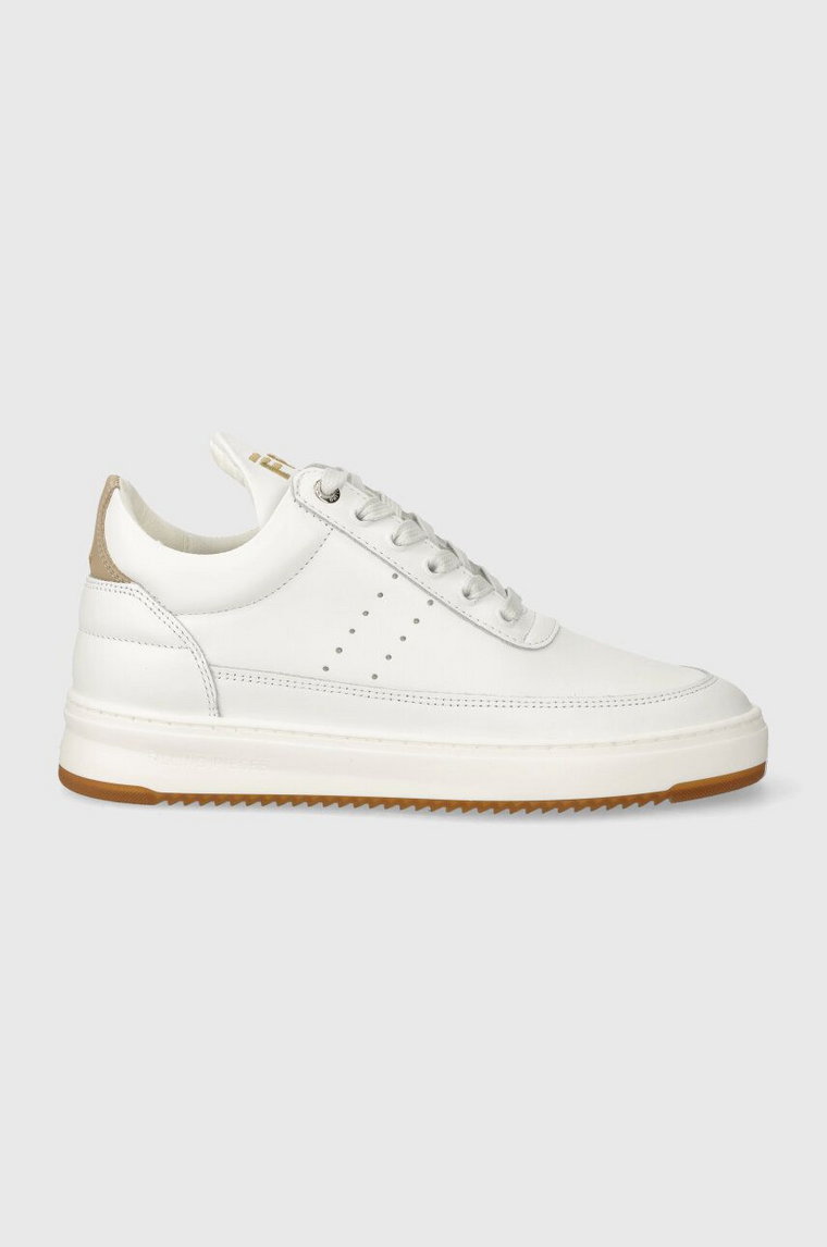 Filling Pieces sneakersy skórzane Low Top Bianco kolor biały 10127791921