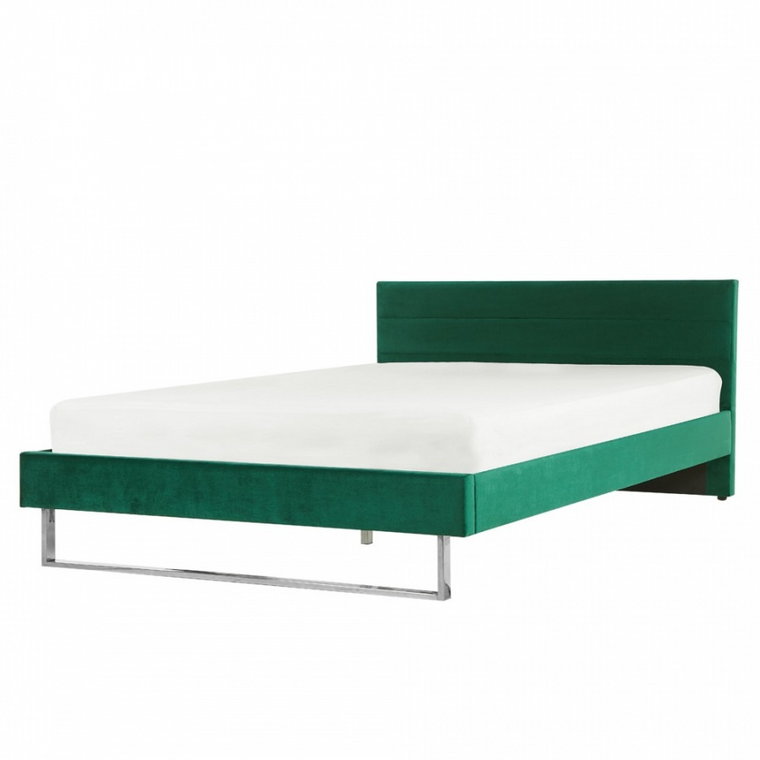 Łóżko welurowe 180 x 200 cm zielone BELLOU kod: 4251682246040