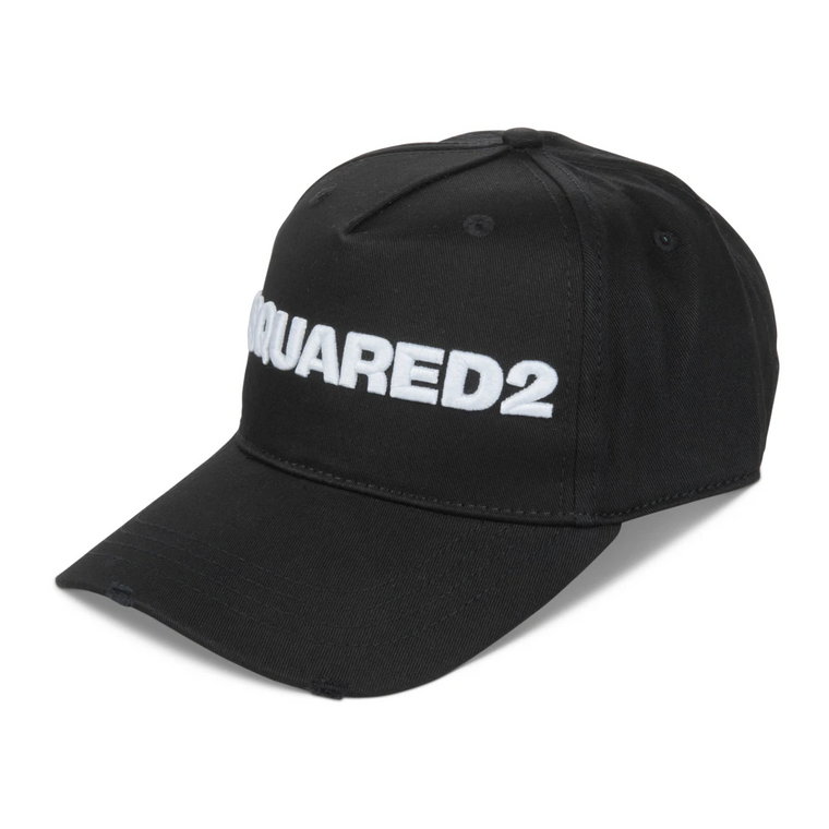 Czarne czapki dla mężczyzn Dsquared2