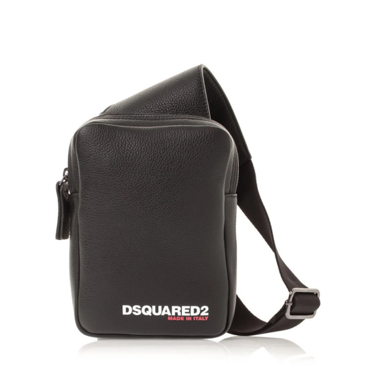 Stylowa Skórzana Torba Messenger Dsquared2