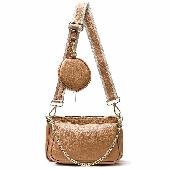 Lazarotti Milano Leather Shoulder Bag 23 cm cuoio