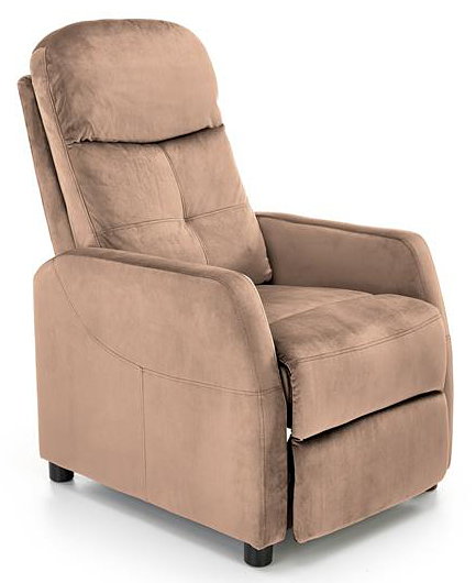 Beżowy rozkładany fotel wypoczynkowy - Amigos 3X