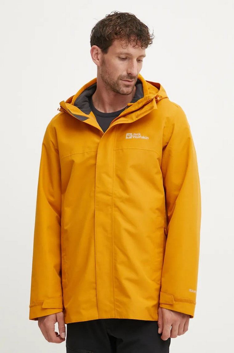 Jack Wolfskin kurtka outdoorowa Altenberg 3IN1 kolor pomarańczowy A61864