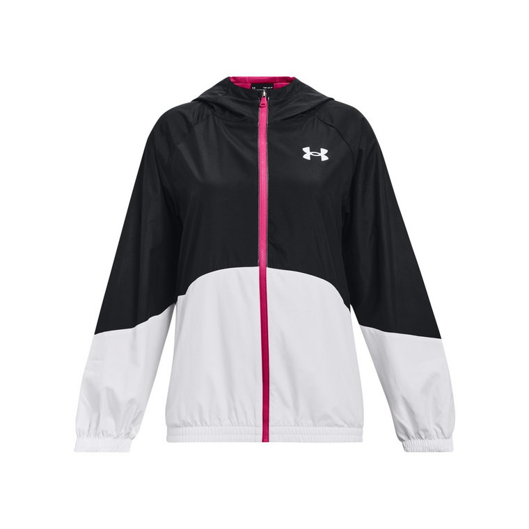 Dziewczęca kurtka treningowa UNDER ARMOUR Woven FZ Jacket - biała