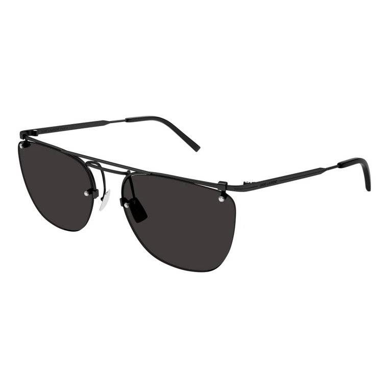 Stylowe okulary przeciwsłoneczne dla mężczyzn - Czarny/Czarny Saint Laurent