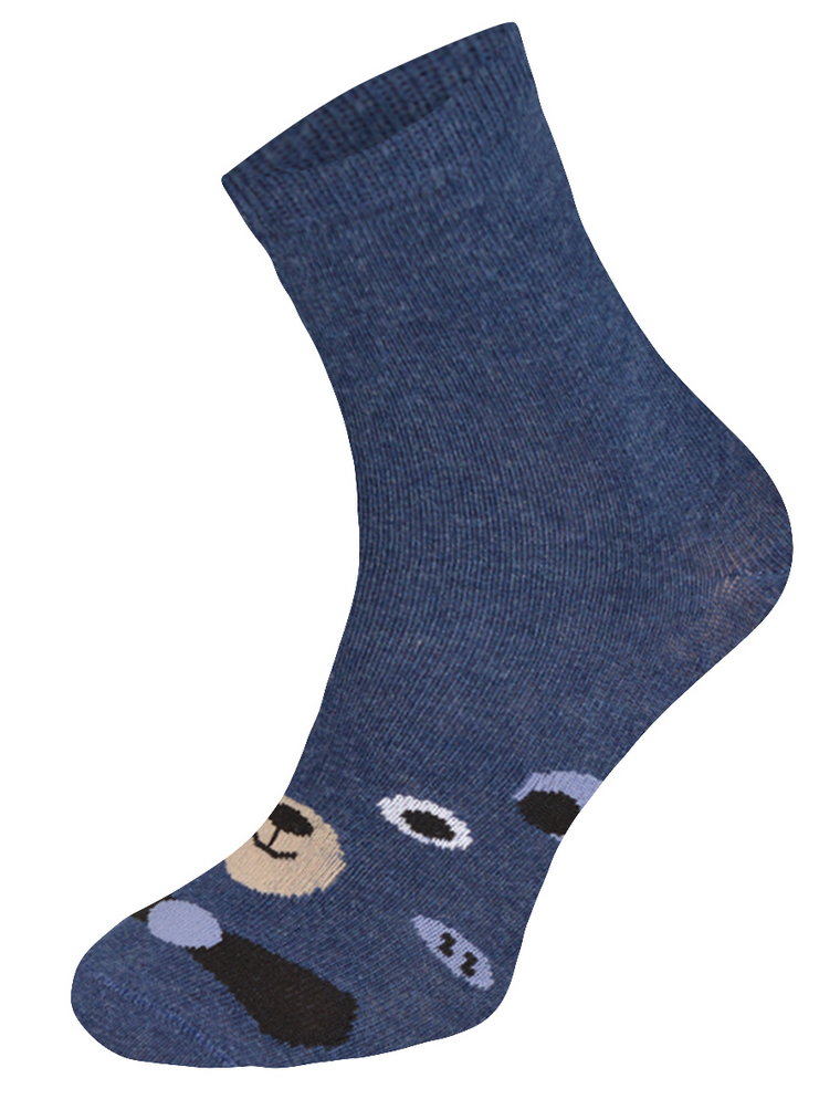 Kolorowe skarpetki CHILI Cotton Socks 748, wesołe motywy- Misio uszatek