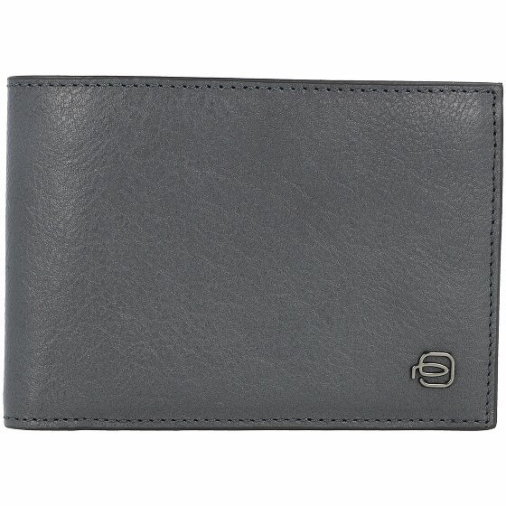 Piquadro Czarny kwadratowy portfel RFID skórzany 12,5 cm blue4