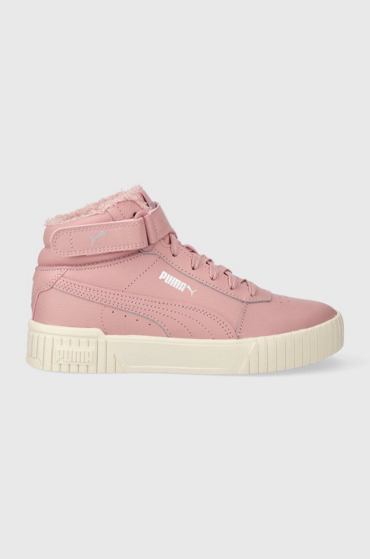 Puma sneakersy dziecięce Carina 2.0 Mid WTR Jr kolor różowy