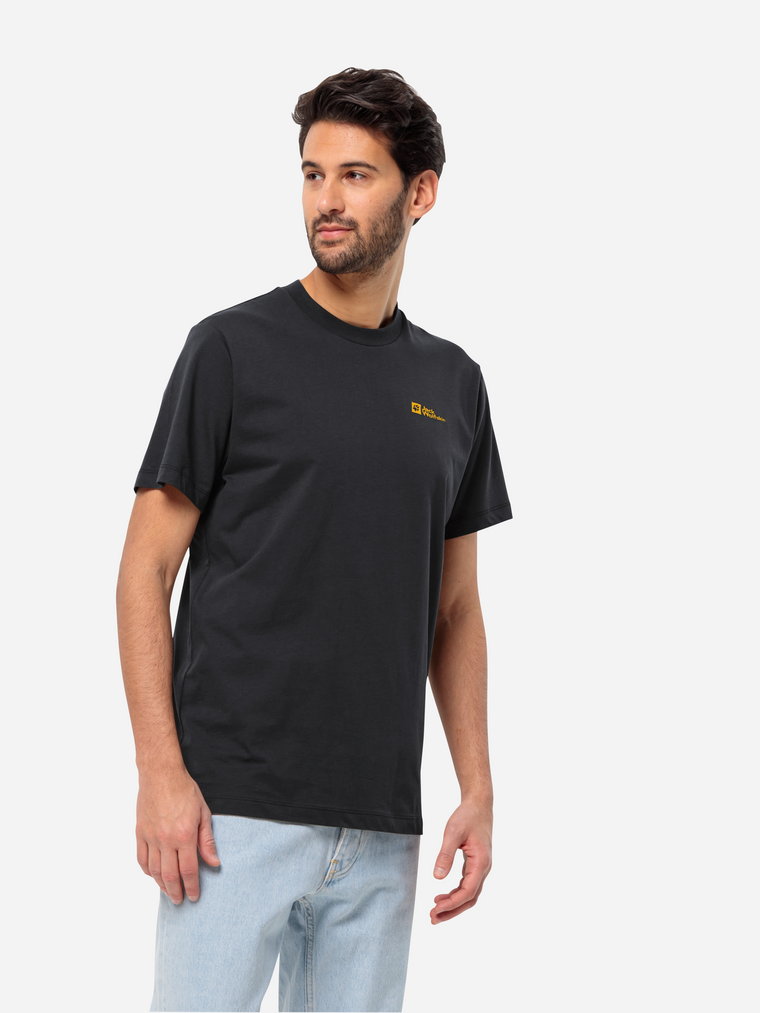 Koszulka męska Jack Wolfskin Essential T M 1808382-6000 XL Czarna (4064993567007). T-shirty męskie