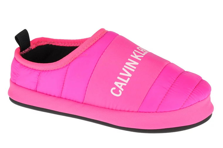 Calvin Klein Home Shoe Slipper YW0YW00479-TZ7, Damskie, Różowe, kapcie, tkanina, rozmiar: 36