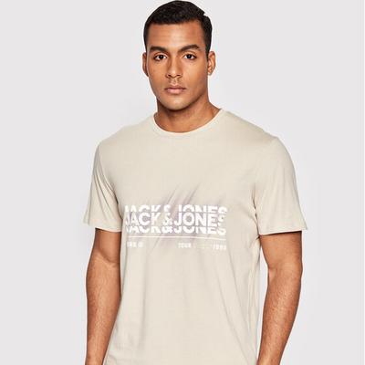 T-Shirt Booster 12209209 Beżowy Regular Fit