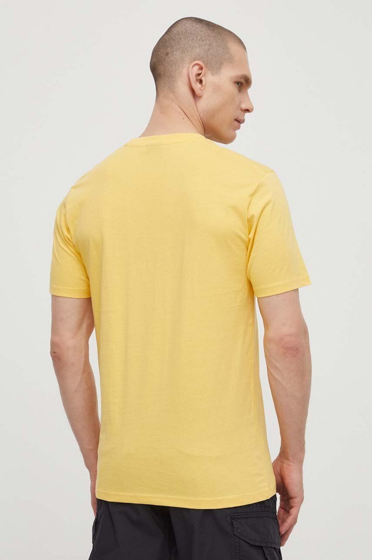 Ellesse t-shirt bawełniany Lentamente T-Shirt męski kolor żółty z nadrukiem SHV11918
