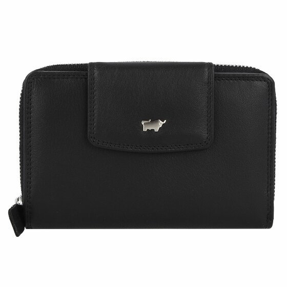 Braun Büffel Golf Secure Wallet RFID Leather 14 cm schwarz