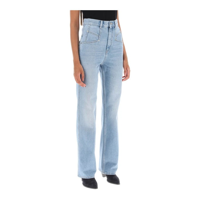 Vintage Straight Cut Denim Jeans Isabel Marant