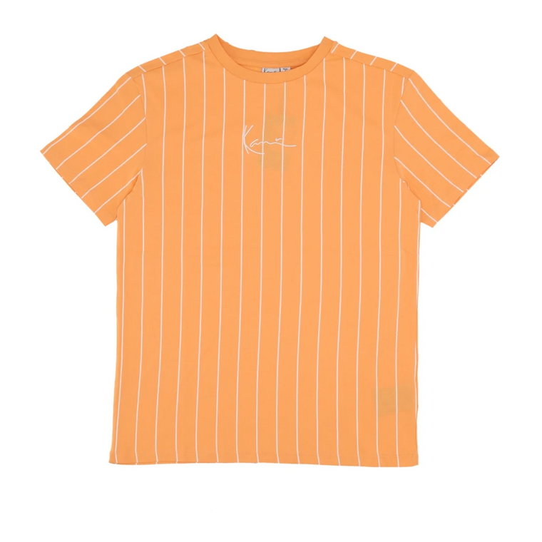 Pinstripe Orange/Off White T-Shirt Karl Kani