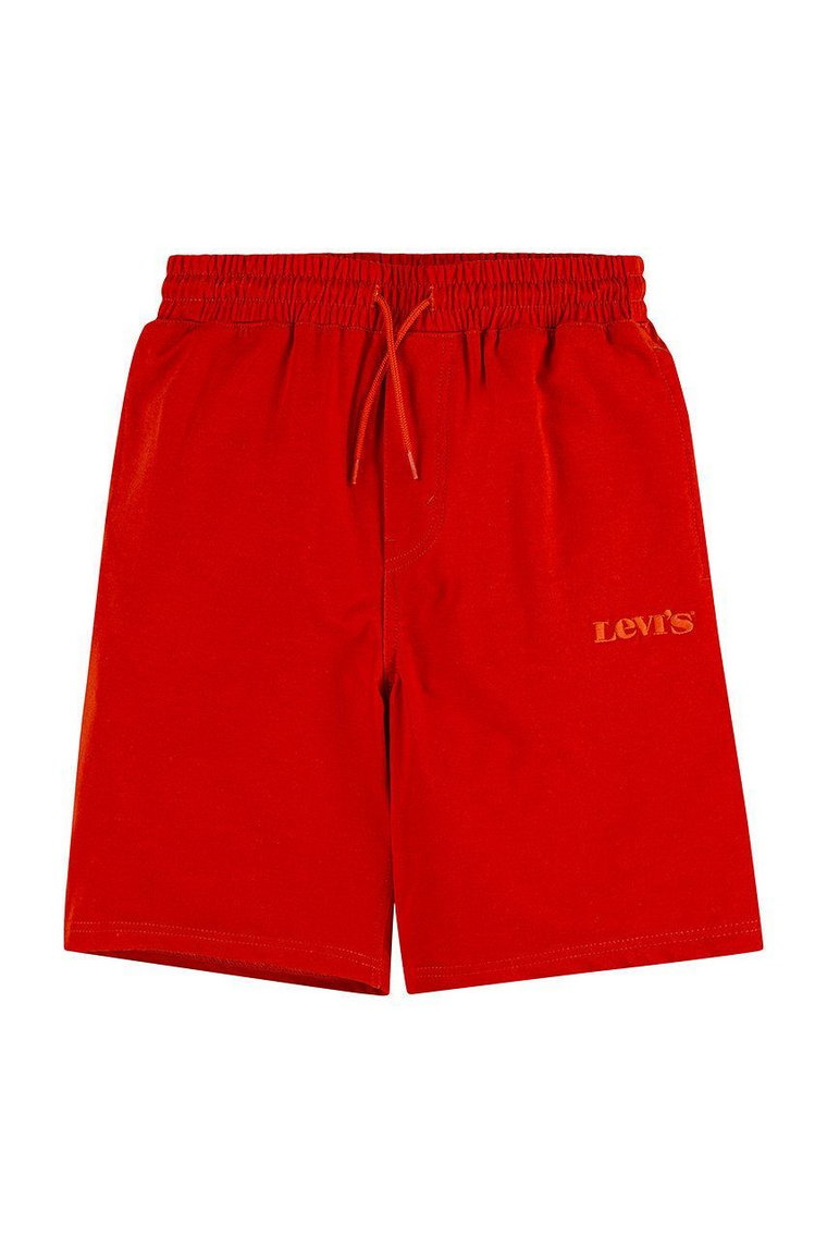 Levi's szorty dziecięce kolor czerwony