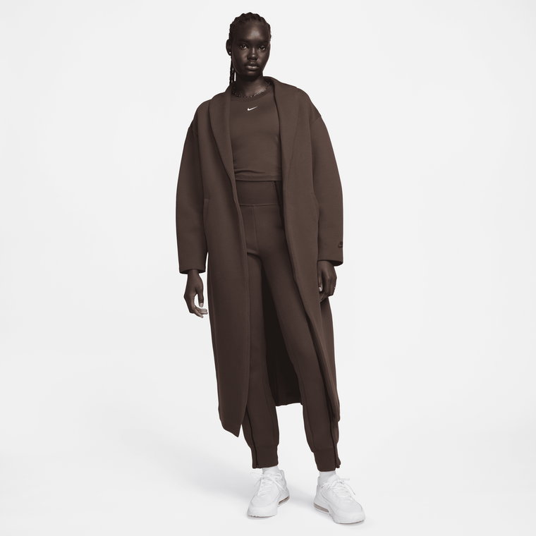 Damska oversizowa kurtka typu duster Nike Sportswear Tech Fleece - Brązowy