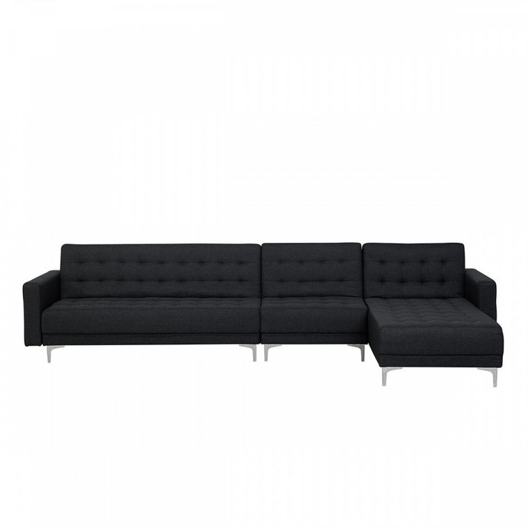 Sofa modułowa rozkładana tapicerowana grafitowa lewostronna ABERDEEN kod: 4260624116129