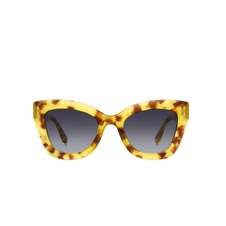 Okulary Przeciwsłoneczne Cateye Żółta Żółwiowa Szara Degradacja Isabel Marant