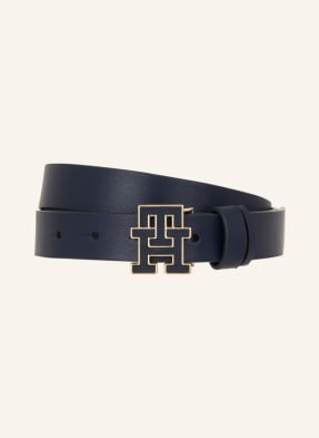 Tommy Hilfiger Pasek Skórzany blau