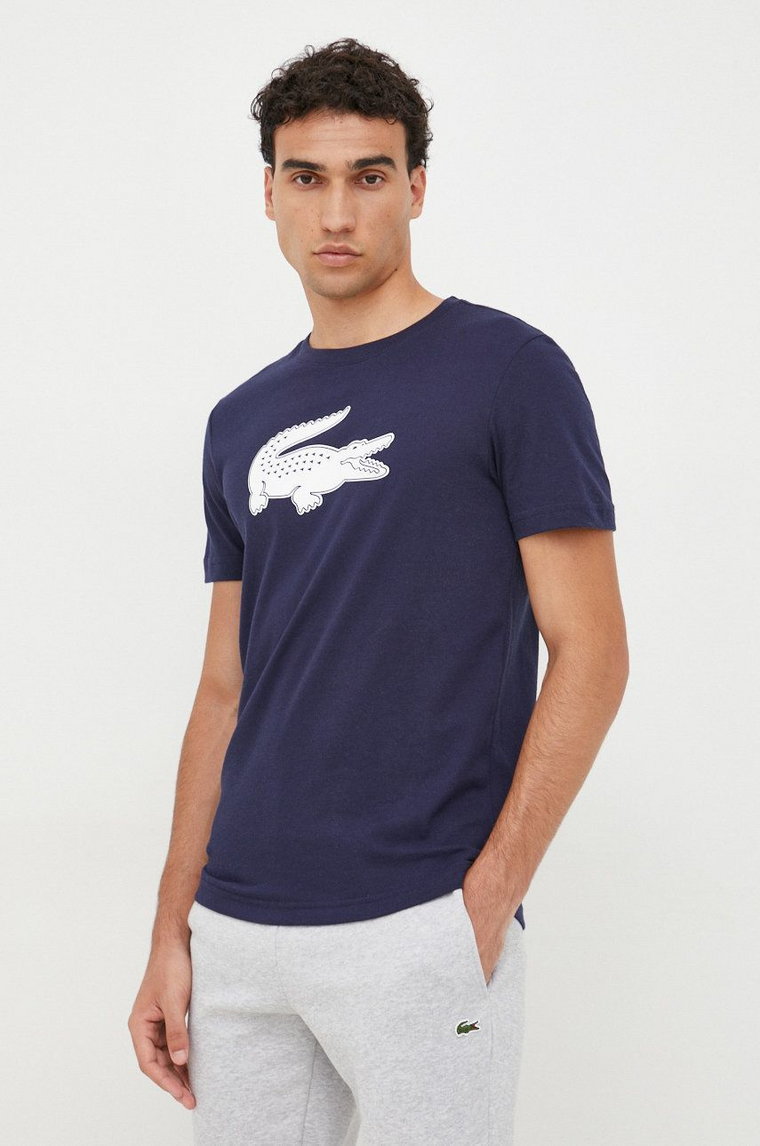 Lacoste t-shirt męski kolor granatowy