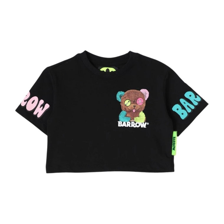 Psychedeliczna Bear Cropped T-shirt dla Fashionistek Barrow