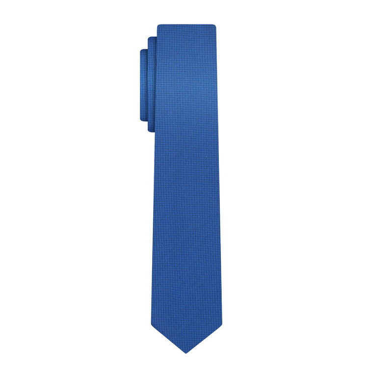 Krawat niebieski szafirowy gładki EM 17