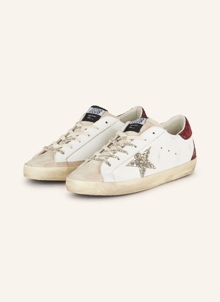 Golden Goose Sneakersy Super-Star Z Cekinami weiss