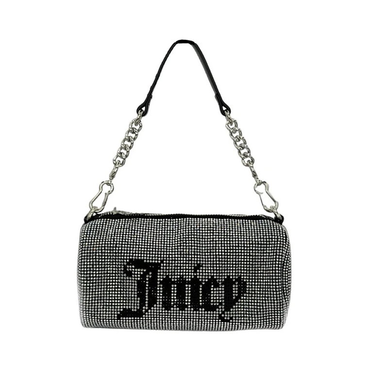 Strassowe zdobienie torby Hazel - Srebrny Juicy Couture