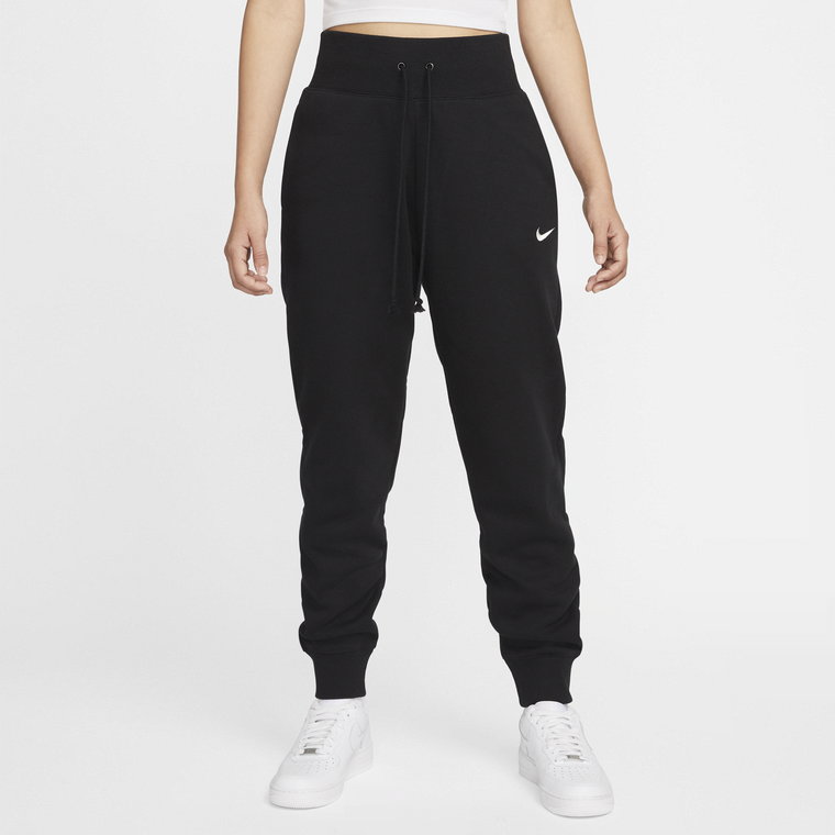 Damskie joggery z wysokim stanem Nike Sportswear Phoenix Fleece - Brązowy