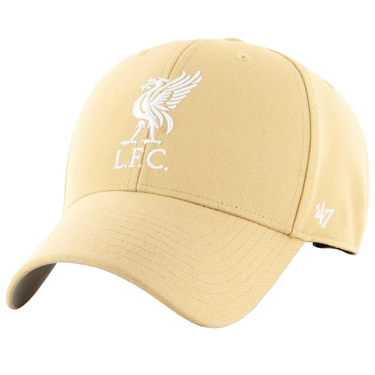 47 Brand EPL FC Liverpool Cap EPL-MVP04WBV-LTA, Męskie, Beżowe, czapki z daszkiem, akryl, rozmiar: One size