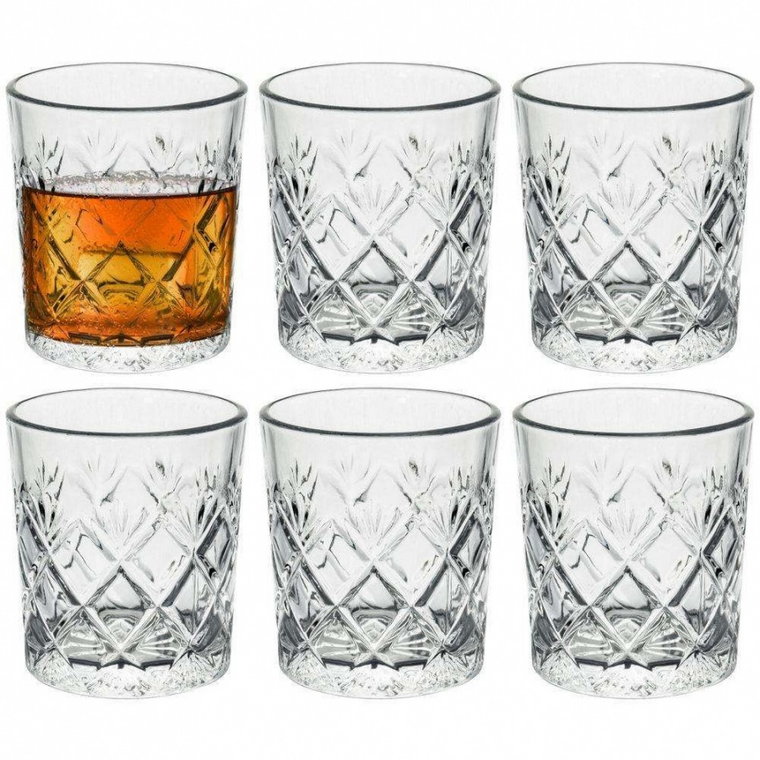 Szklanka do whisky, drinków, napojów, zestaw, komplet, szklanek, 230 ml, 6 sztuk kod: O-122716