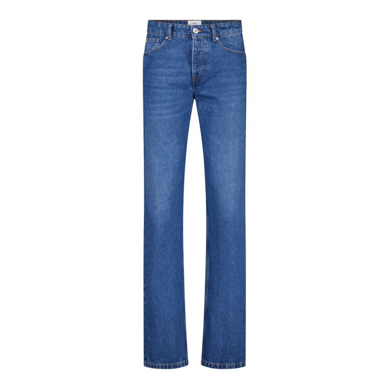 Klasyczne Straight-Fit Jeans Ami Paris