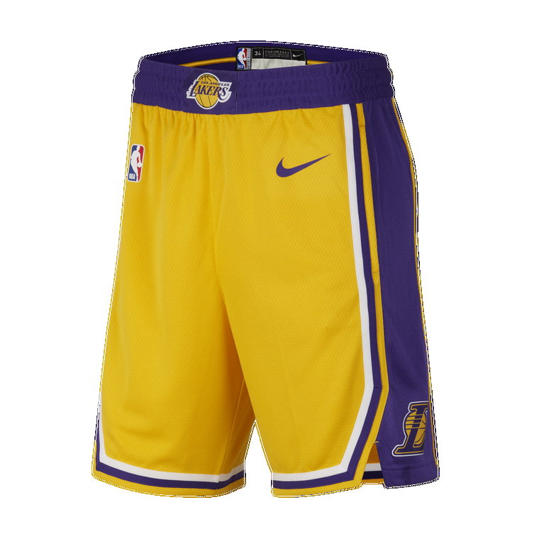 Męskie spodenki Nike NBA Swingman Los Angeles Lakers Icon Edition - Żółty