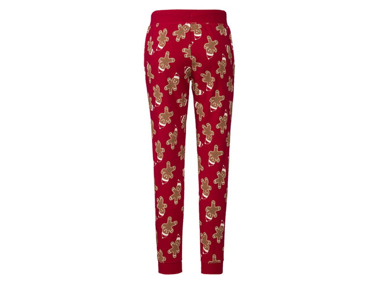 esmara Spodnie dresowe damskie z zabawnymi wzorami świątecznymi (S (36/38), Czerwony)