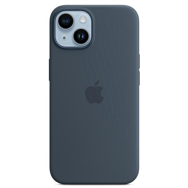 Etui Apple MPRV3ZM/A iPhone 14 / 15 / 13 6.1" MagSafe niebieski/storm blue Silicone Case