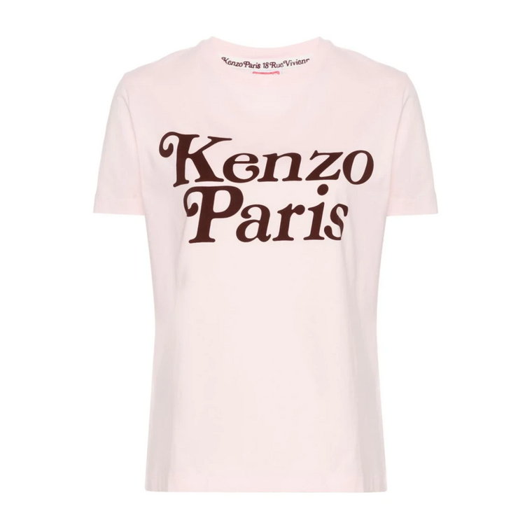 Różowe T-shirty i Pola z nadrukiem 'Kenzo Paris' Kenzo