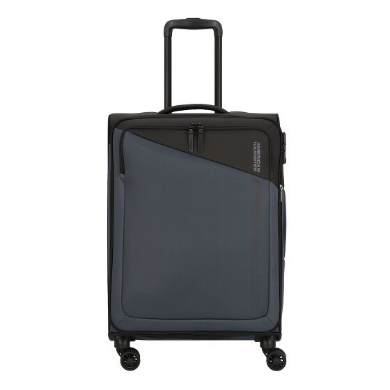 American Tourister Daring Dash 4 kółka Walizka M 66.5 cm z plisą rozprężną black-grey