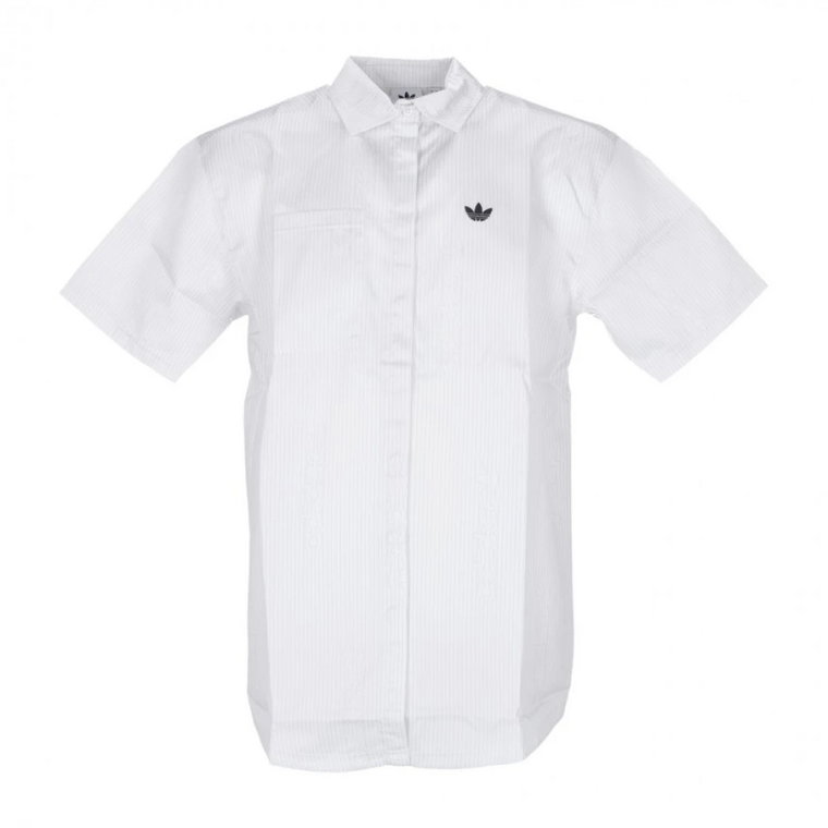 Koszula, Kup luźną koszulę białą/szarą w obniżonej cenie Adidas