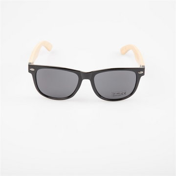 okulary przeciwsłoneczne SNOWBITCH - black frame and smoke lens natural bamboo (BLACK2253) rozmiar: