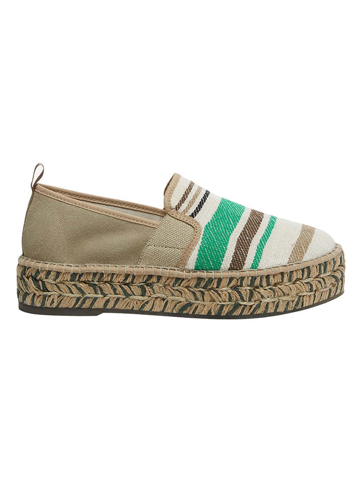 Marc O'Polo Shoes Espadryle w kolorze beżowym ze wzorem