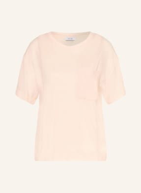 Reiss T-Shirt Sofia Z Mieszanki Materiałów rosa