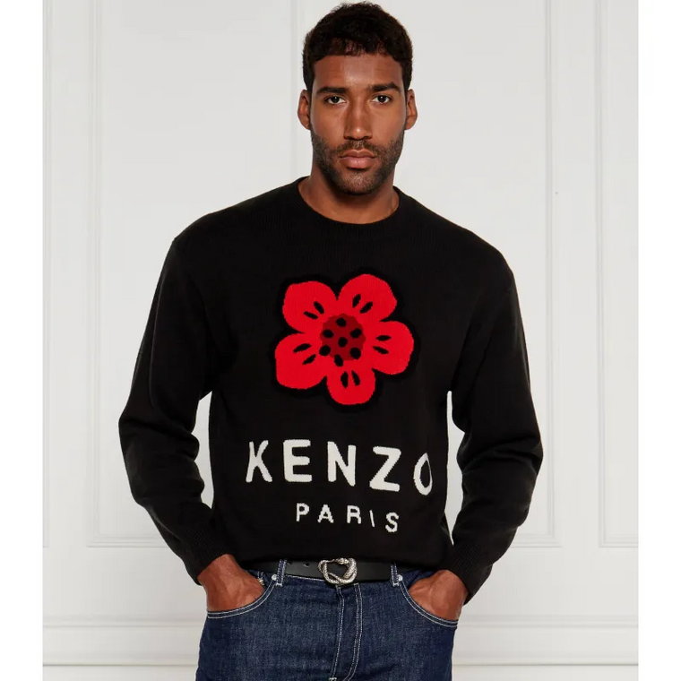 Kenzo Wełniany sweter BOKE FLOWER | Relaxed fit