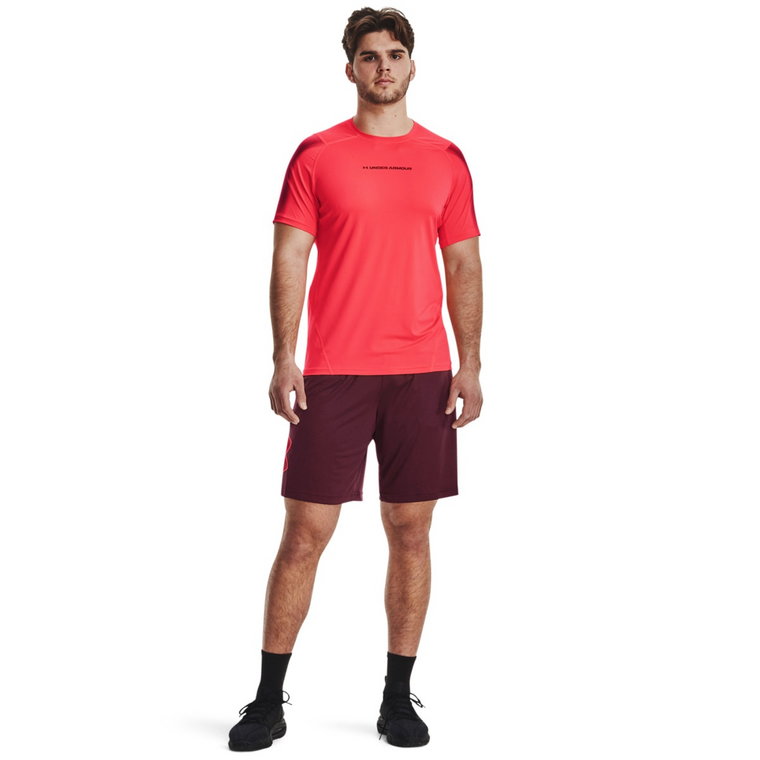 Męskie spodenki treningowe Under Armour Tech Graphic Short - bordowe