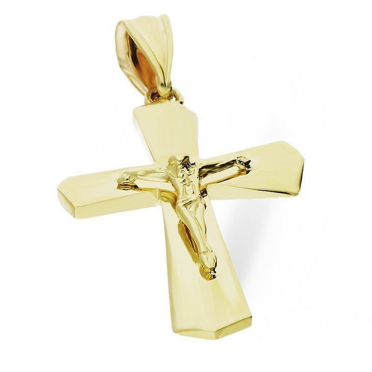 Krzyżyk złoty z wizerunkiem Jezusa nr AR XP10874-II-LP Au 585