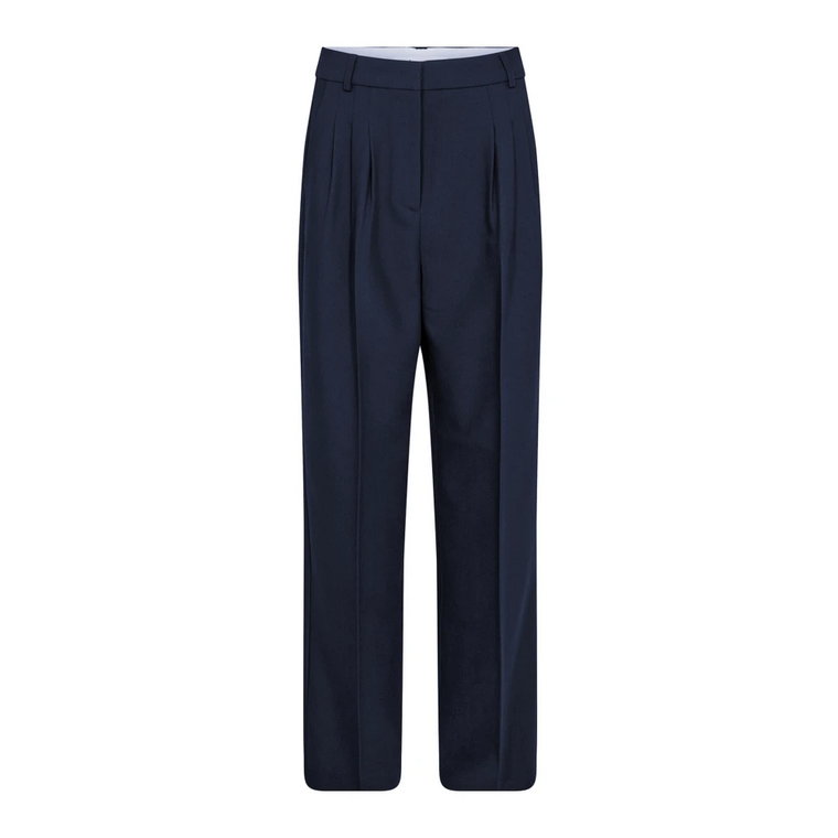 Stylowe Volacc Pleat Pant Navy Co'Couture